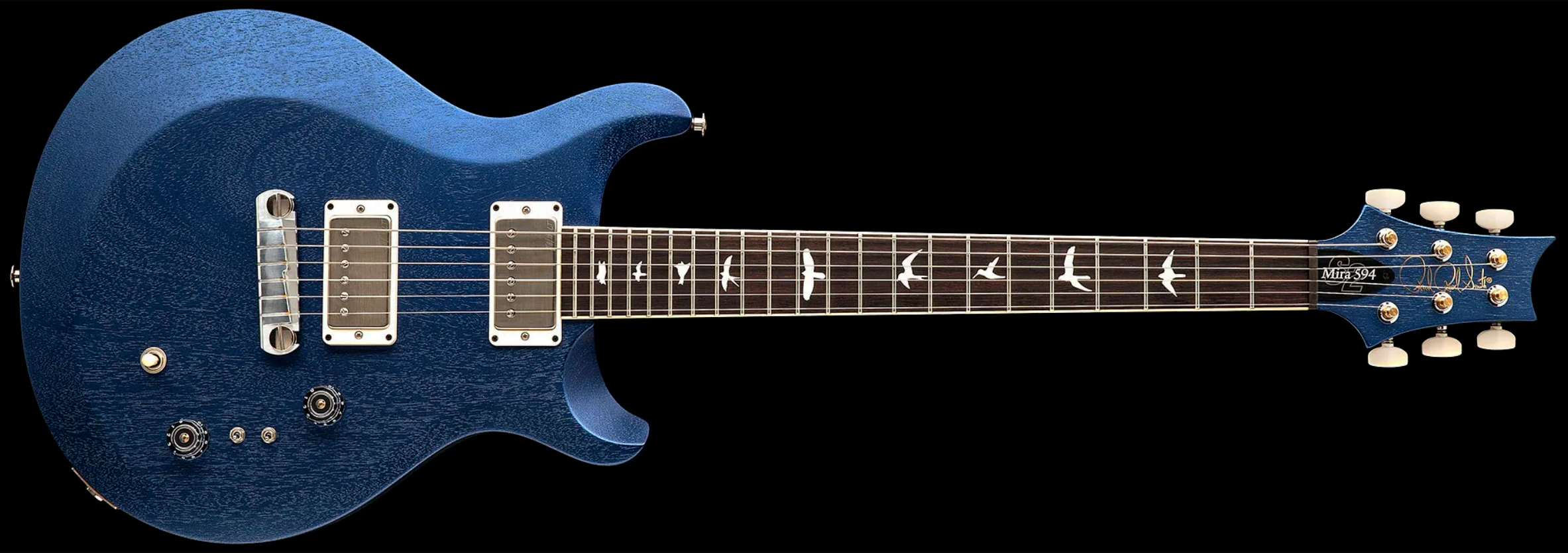 Prs Mira 594 Satin S2 Usa 2h Ht Rw - Metallic Midnight - Guitarra eléctrica de doble corte - Variation 3