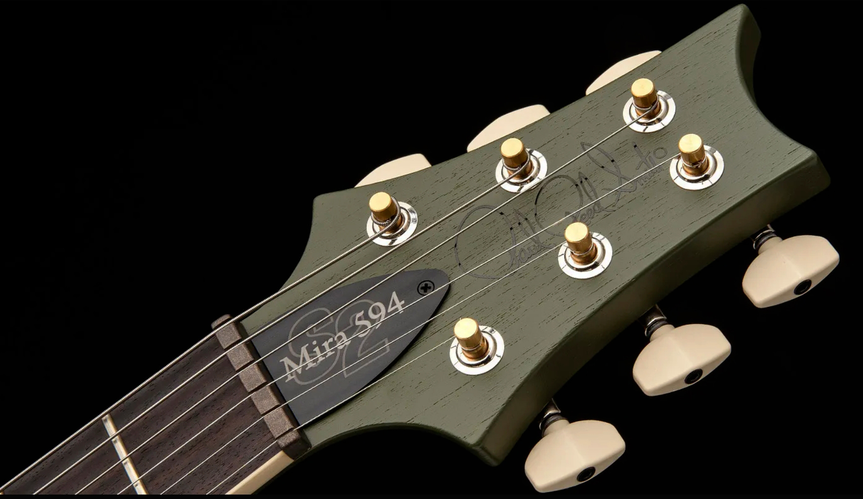 Prs Mira 594 Satin S2 Usa 2h Ht Rw - Matcha Green - Guitarra eléctrica de doble corte - Variation 8