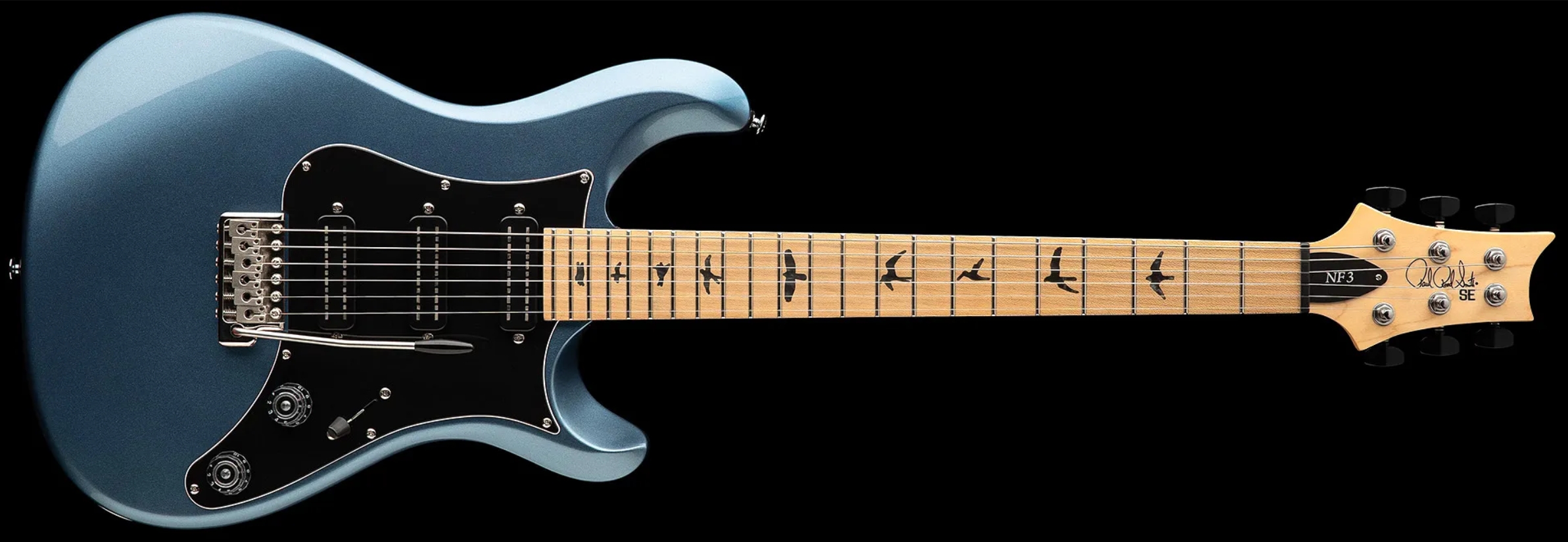 Prs Nf3 Maple Se Bolt-on 3mh Trem Mn - Ice Blue Metallic - Guitarra eléctrica de doble corte - Variation 2