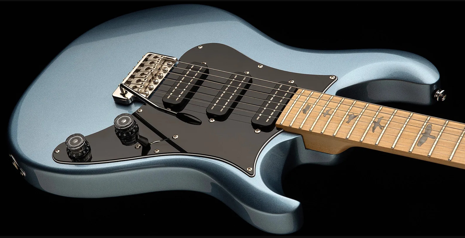 Prs Nf3 Maple Se Bolt-on 3mh Trem Mn - Ice Blue Metallic - Guitarra eléctrica de doble corte - Variation 3