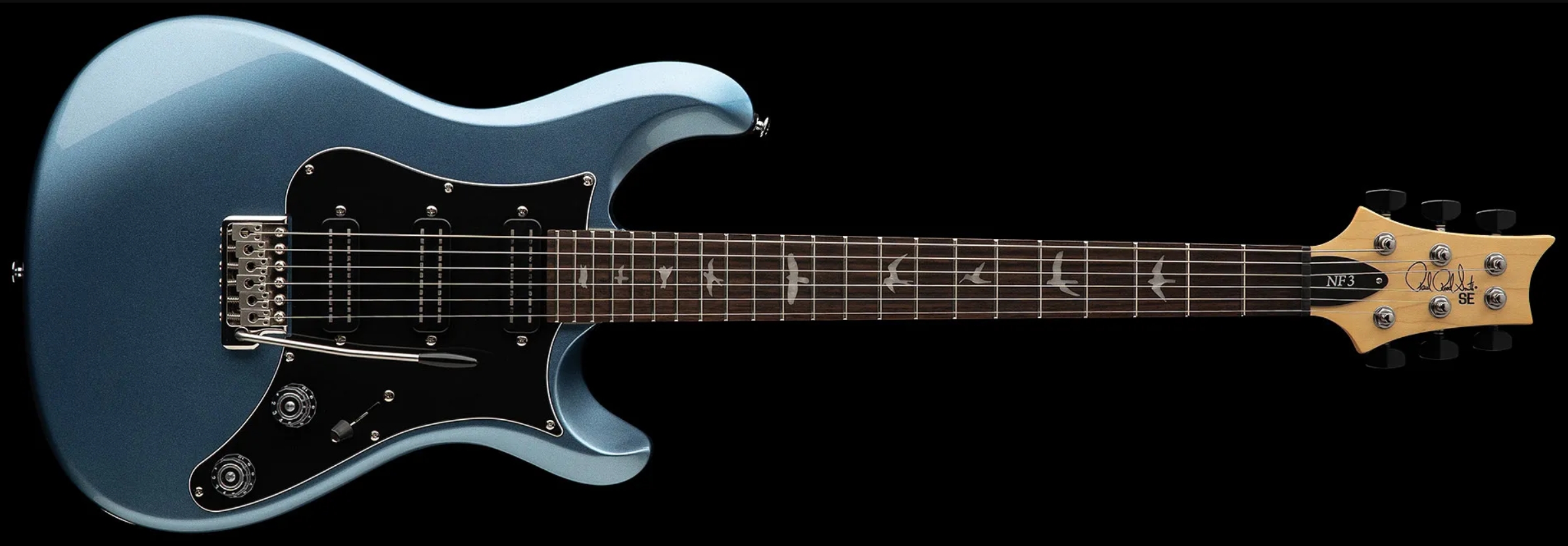 Prs Nf3 Se Bolt-on 3h Trem Rw - Ice Blue Metallic - Guitarra eléctrica de corte único. - Variation 2