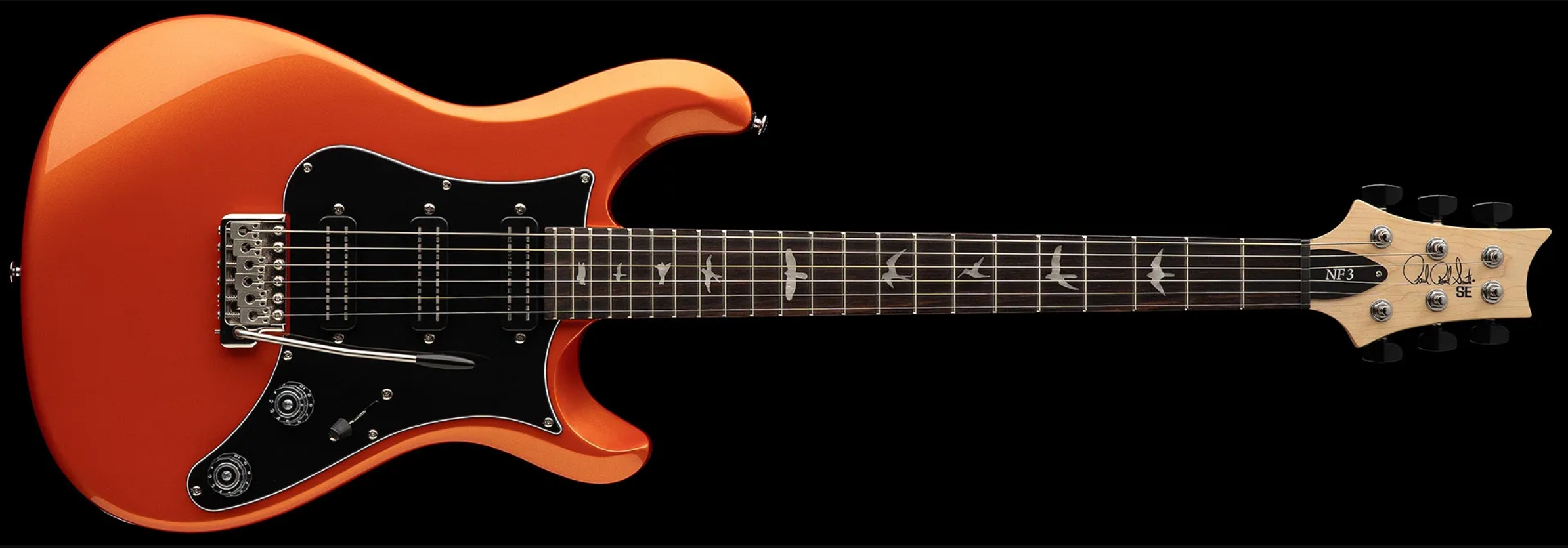 Prs Nf3 Se Bolt-on 3h Trem Rw - Metallic Orange - Guitarra eléctrica de corte único. - Variation 2