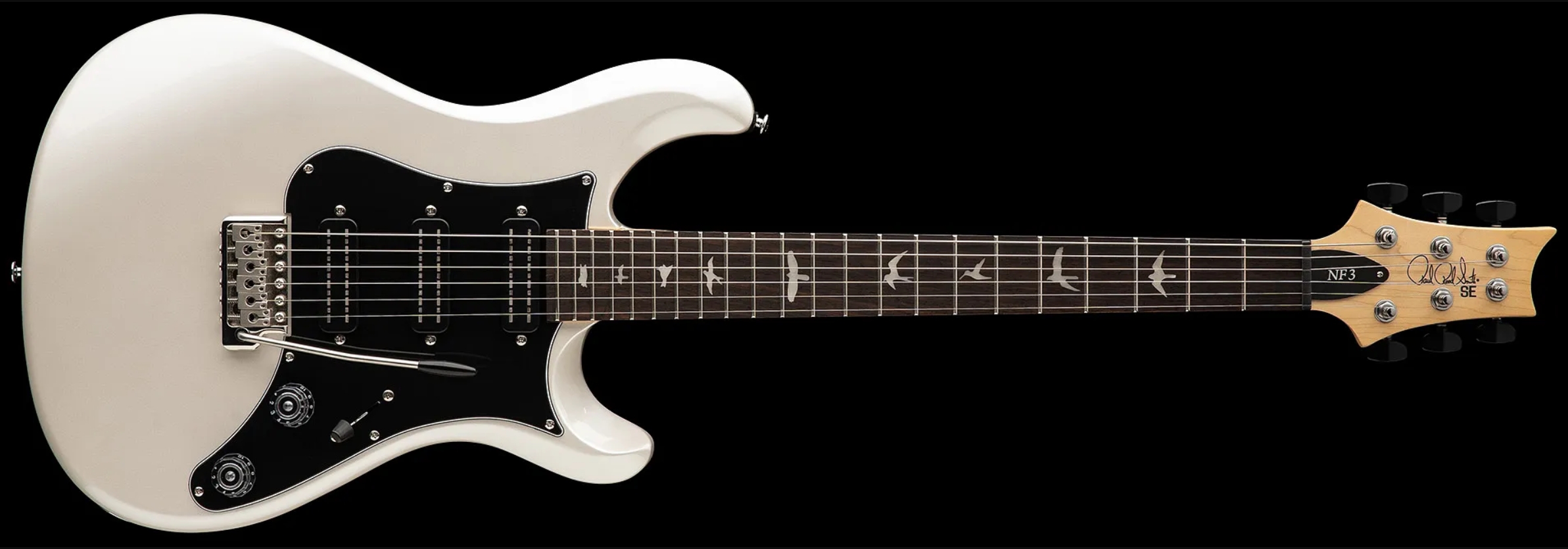 Prs Nf3 Se Bolt-on 3h Trem Rw - Pearl White - Guitarra eléctrica de corte único. - Variation 2