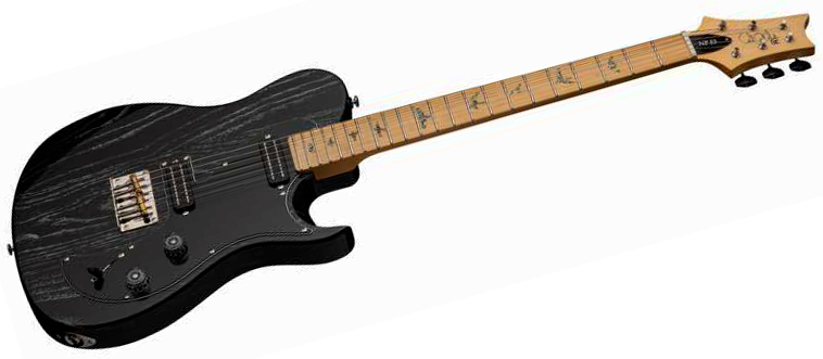 Prs Nf53 Se 2mh Ht Mn - Black Doghair - Guitarra eléctrica con forma de tel - Variation 1