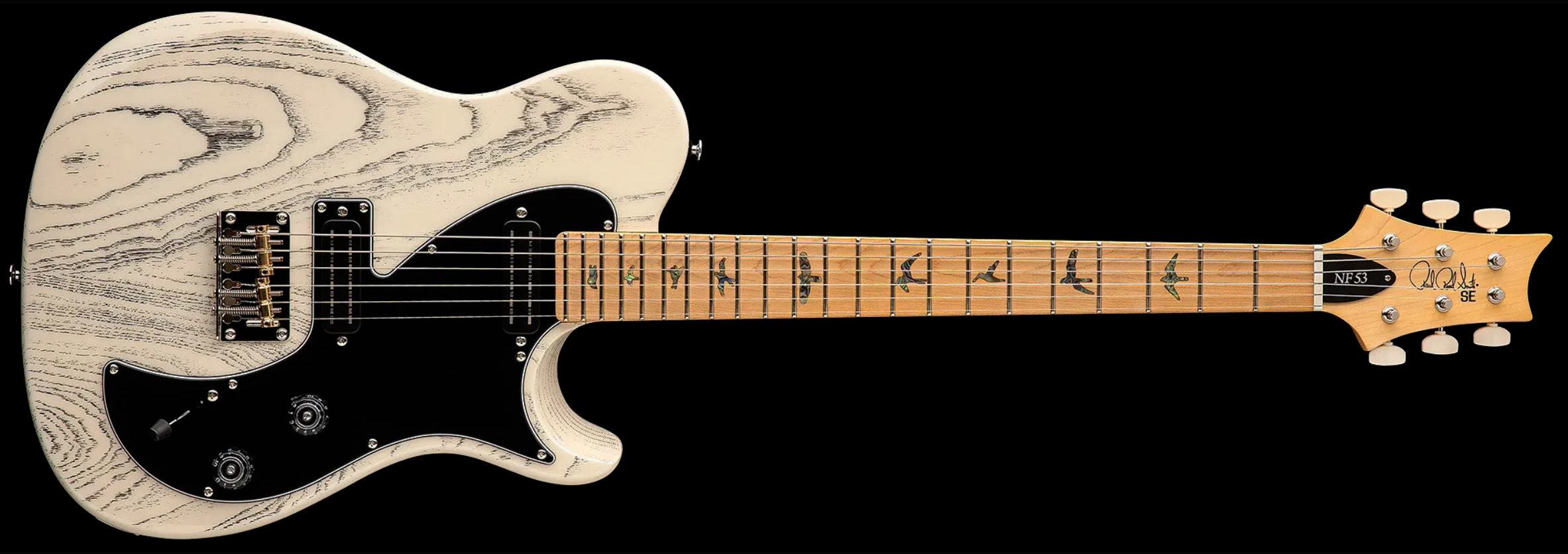 Prs Nf53 Se 2mh Ht Mn - White Doghair - Guitarra eléctrica de corte único. - Variation 3