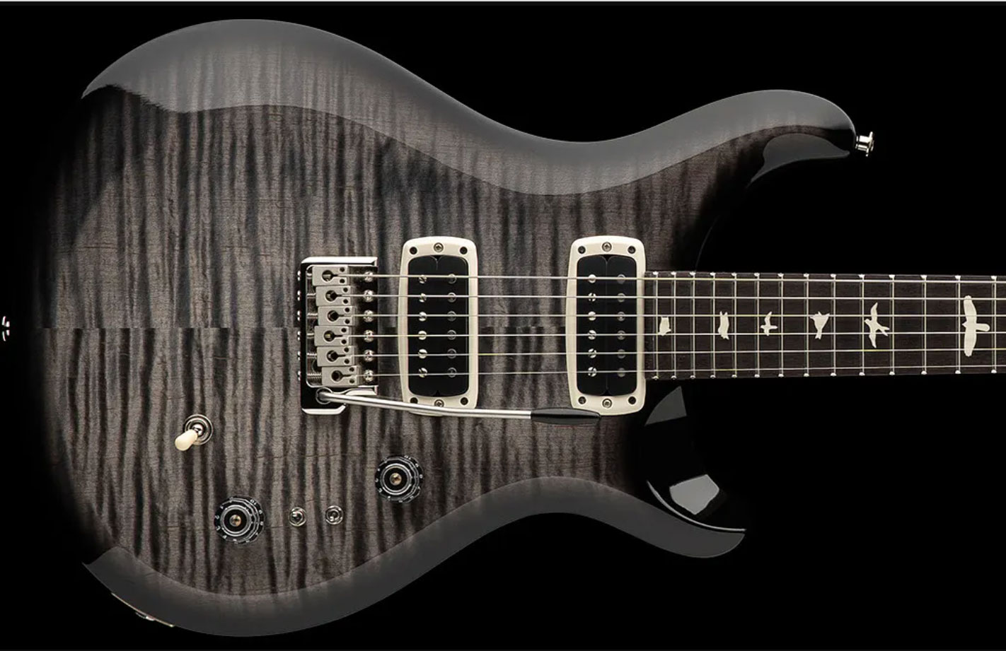 Prs S2 Custom 24-08 Usa 2h Tci Trem Rw - Faded Gray Black Burst - Guitarra eléctrica de doble corte - Variation 1
