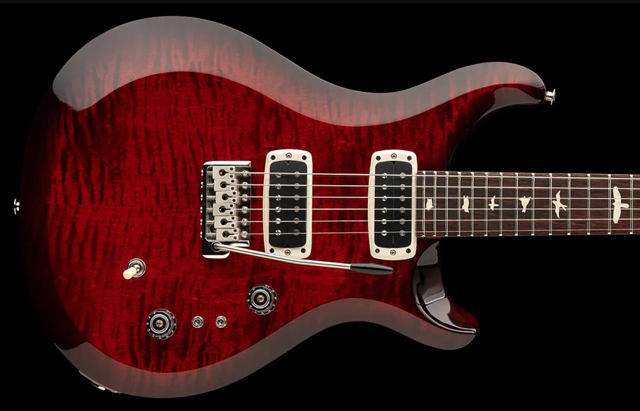 Prs S2 Custom 24-08 Usa 2h Tci Trem Rw - Fire Red Burst - Guitarra eléctrica de doble corte - Variation 1