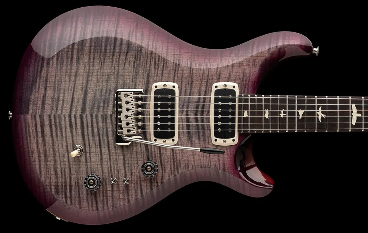 Prs S2 Custom 24-08 Usa 2h Tci Trem Rw - Faded Gray Black Purple Burst - Guitarra eléctrica de doble corte - Variation 2