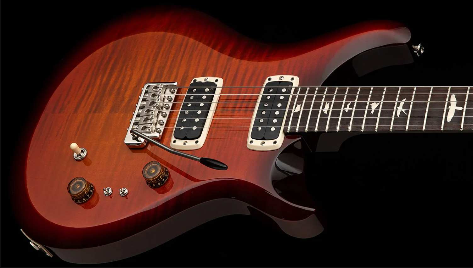 Prs S2 Custom 24-08 Usa 2h Tci Trem Rw - Dark Cherry Sunburst - Guitarra eléctrica de doble corte - Variation 2