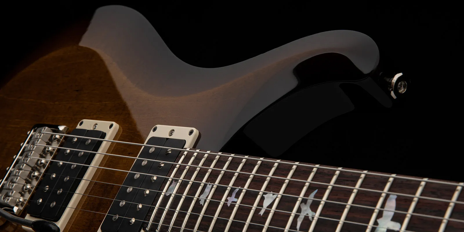 Prs S2 Custom 24 10th Ann. Ltd Usa 2023 2h Trem Rw - Black Amber - Guitarra eléctrica de doble corte - Variation 3