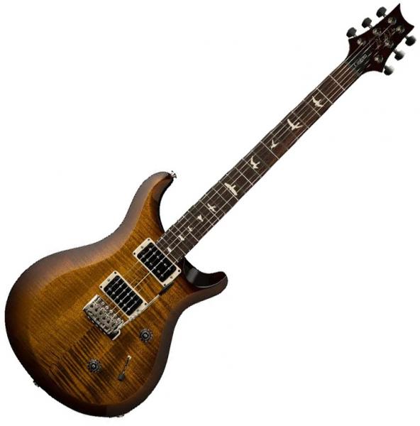 Guitarra eléctrica de cuerpo sólido Prs USA S2 Custom 24 - Black Amber