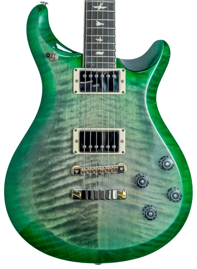 Prs S2 Mccarty 594 Ltd Usa 2h Ht Rw - Faded Grey Black Green Burst - Guitarra eléctrica de doble corte - Variation 2