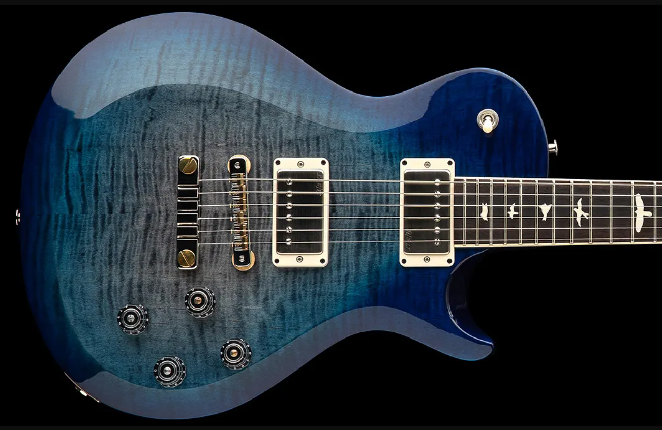 Prs S2 Mccarty 594 Singlecut Usa 2h 58/15lt Ht Rw - Faded Gray Black Blue Burst - Guitarra eléctrica de corte único. - Variation 1