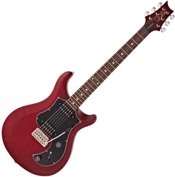 Guitarra eléctrica de cuerpo sólido Prs USA Standard 22 Satin - vintage cherry