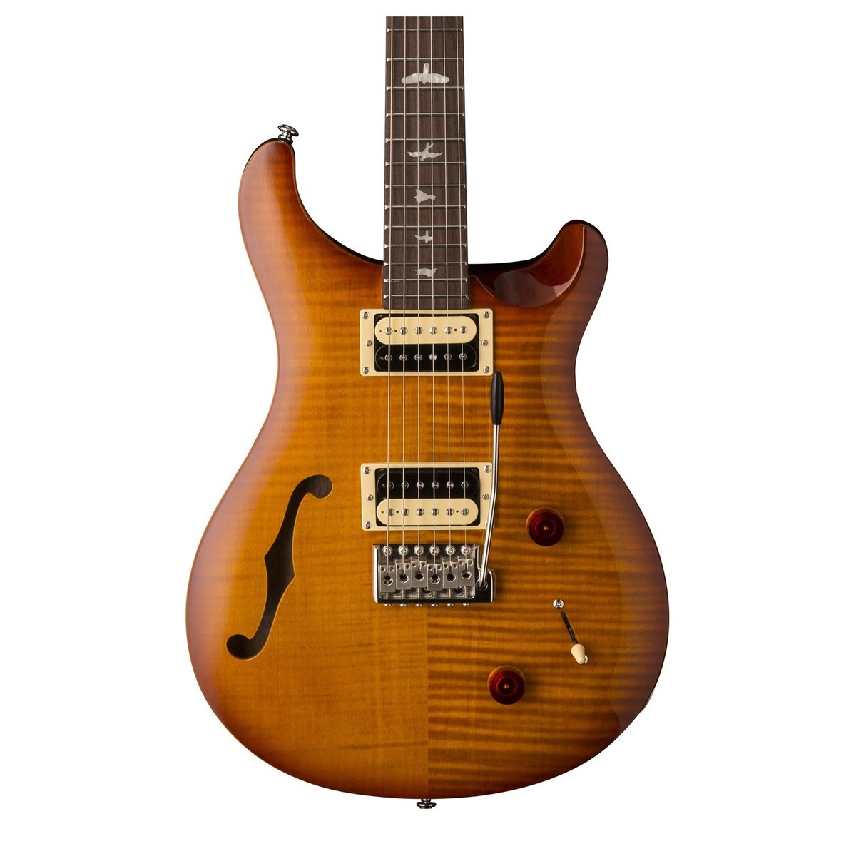 Prs Se Custom 22 Semi-hollow 2018 Hh Trem Rw - Vintage Sunburst - Guitarra eléctrica de doble corte - Variation 2