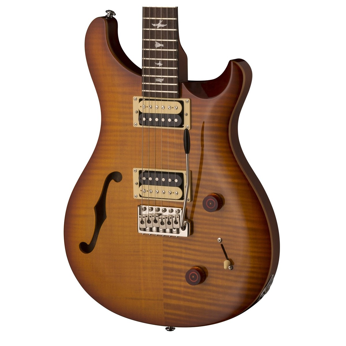 Prs Se Custom 22 Semi-hollow 2018 Hh Trem Rw - Vintage Sunburst - Guitarra eléctrica de doble corte - Variation 3