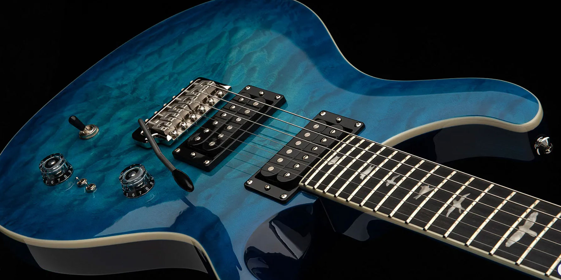 Prs Se Custom 24-08 Quilt 2h Trem Rw - Lake Blue - Guitarra eléctrica de doble corte - Variation 2