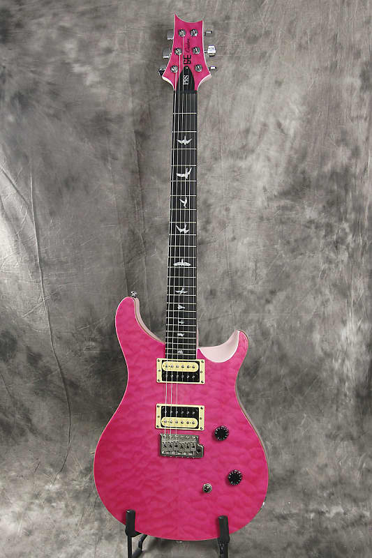 Prs Se Custom 24 2021 Hh Trem Rw +housse - Bonnie Pink - Guitarra eléctrica de doble corte - Variation 1
