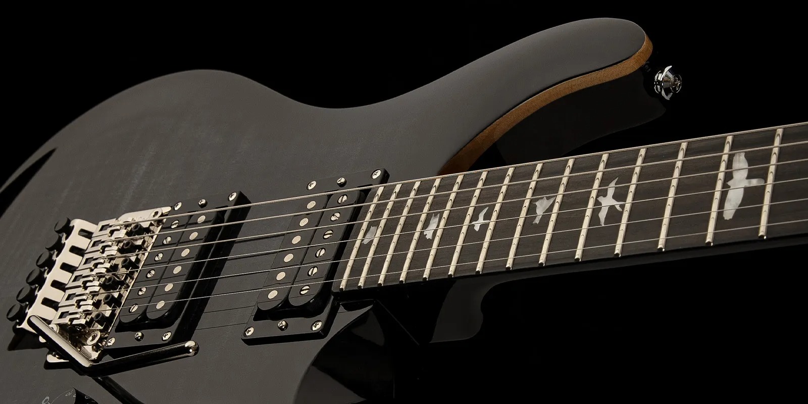 Prs Se Custom 24 Floyd 2023 2h Fr Eb - Charcoal Burst - Guitarra eléctrica de doble corte - Variation 3