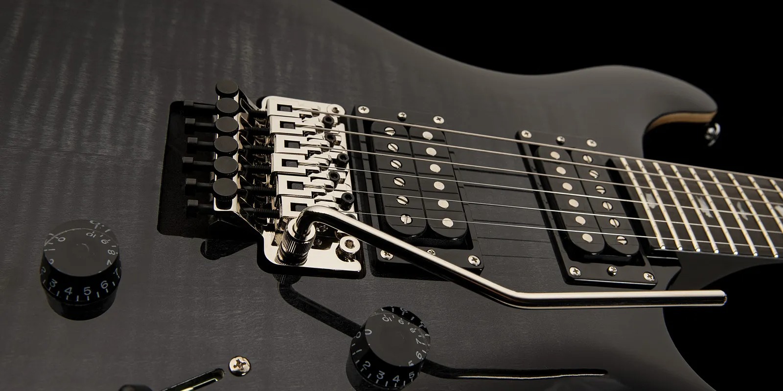 Prs Se Custom 24 Floyd 2023 2h Fr Eb - Charcoal Burst - Guitarra eléctrica de doble corte - Variation 4