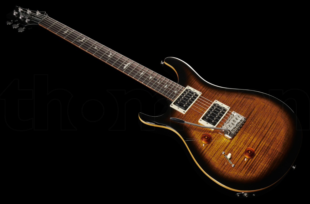 Prs Se Custom 24 Lh Gaucher 2h 85/15s Trem Rw - Black Gold Sunburst - Guitarra electrica para zurdos - Variation 1