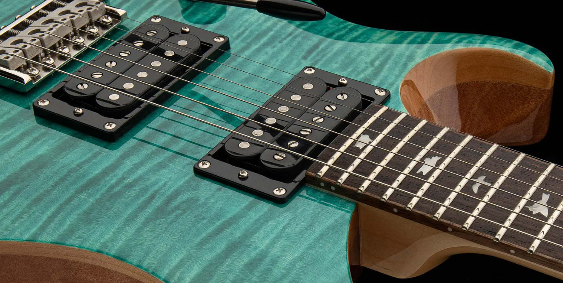 Prs Se Custom 24 Lh Gaucher 2h Trem Eb - Turquoise - Guitarra eléctrica de doble corte - Variation 1