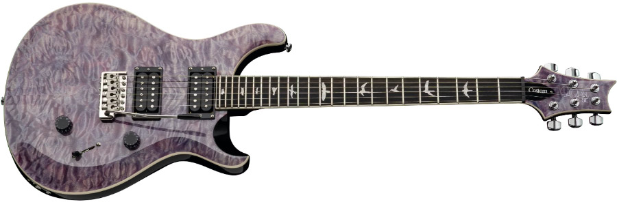 Prs Se Custom 24 Quilt 2h Trem Eb - Violet - Guitarra eléctrica de doble corte - Variation 1