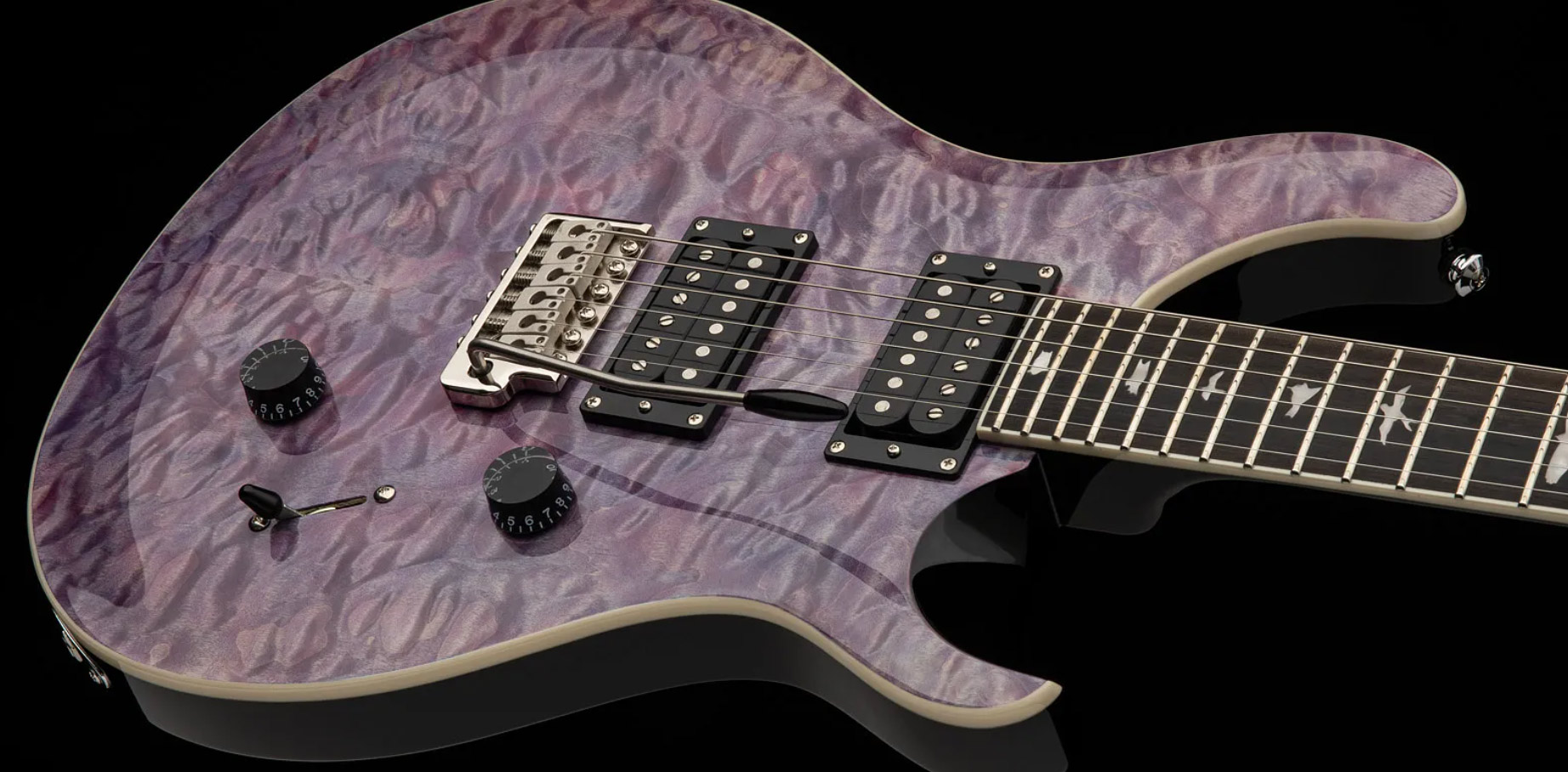 Prs Se Custom 24 Quilt 2h Trem Eb - Violet - Guitarra eléctrica de doble corte - Variation 3