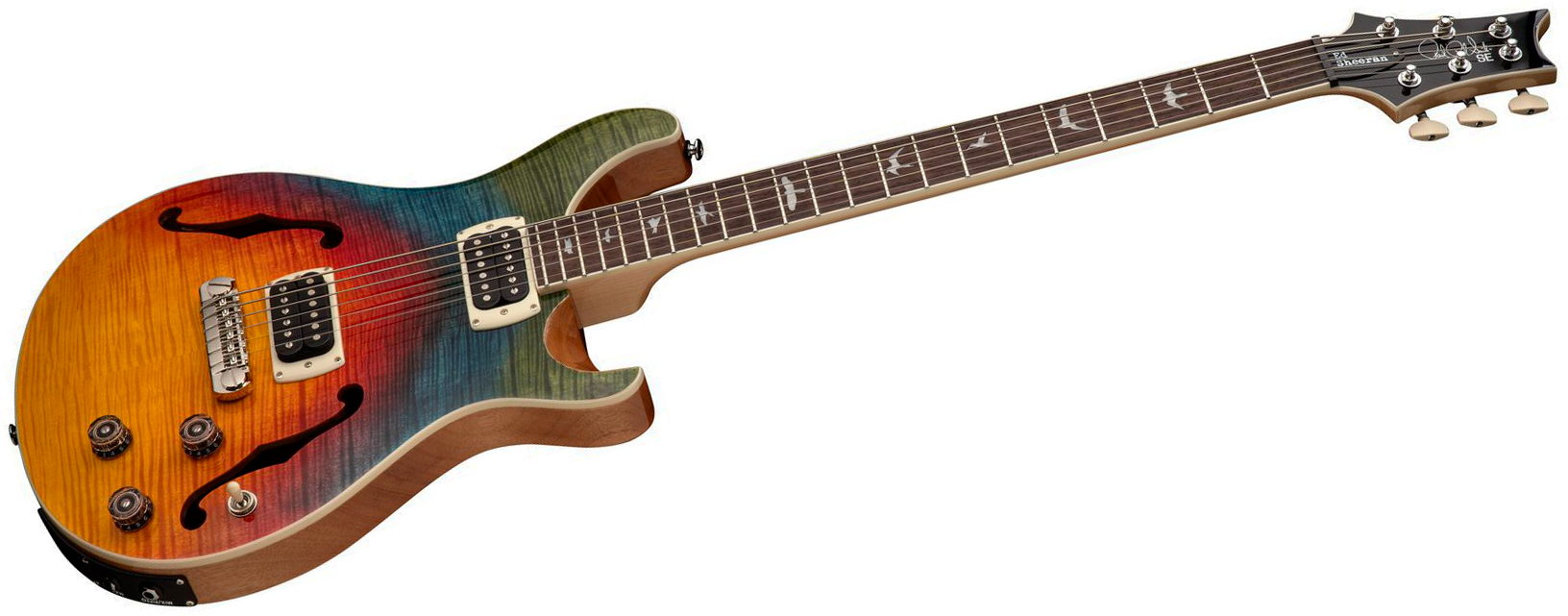Prs Se Ed Sheeran Hollowbody I Piezo Baritone Signature Baryton 2h Ht Rw - Kaleidoscope - Guitarra eléctrica barítono - Variation 2