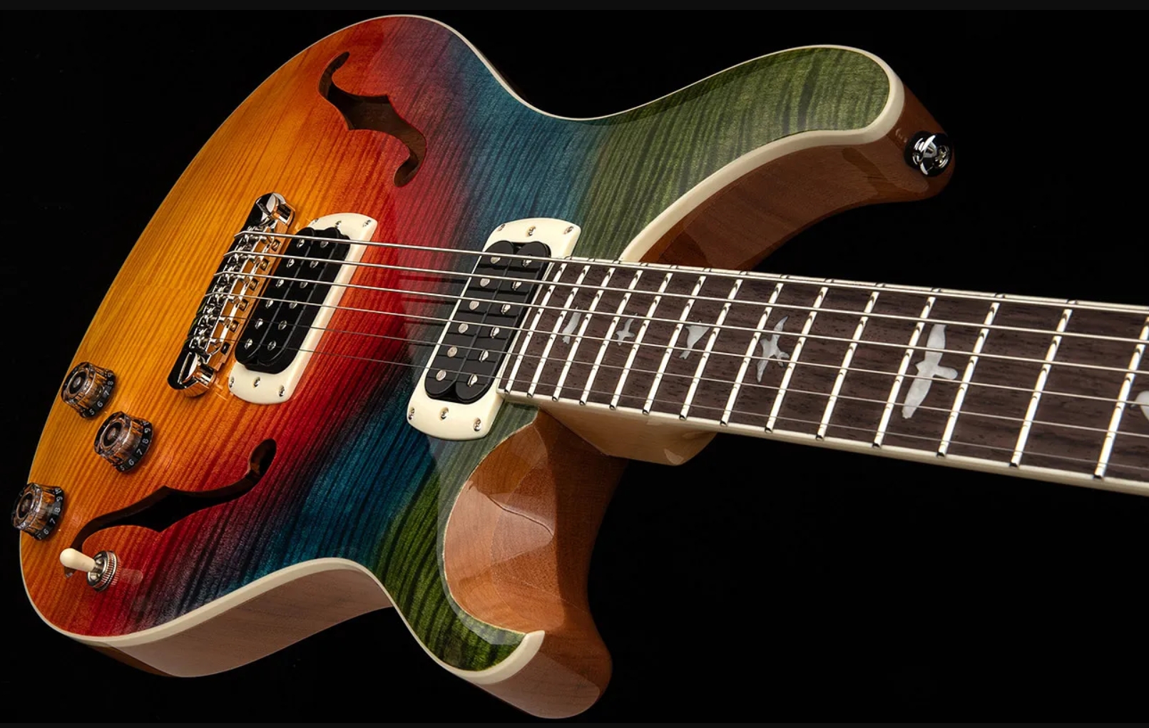 Prs Se Ed Sheeran Hollowbody I Piezo Baritone Signature Baryton 2h Ht Rw - Kaleidoscope - Guitarra eléctrica barítono - Variation 3
