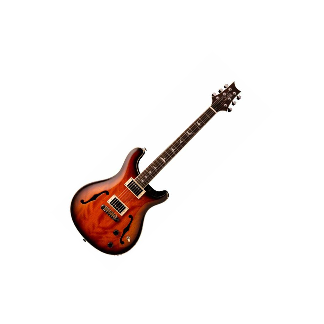 Prs Se Hollowbody Standard 2020 Hh Ht Eb - Tobacco Sunburst - Guitarra eléctrica de doble corte - Variation 4