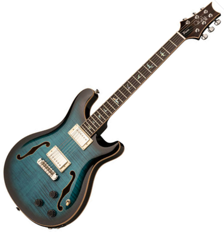 Prs Se Hollowbody Ii Piezo 2020 Hh Trem Eb - Peack Blue Smokeburst - Guitarra eléctrica semi caja - Variation 1
