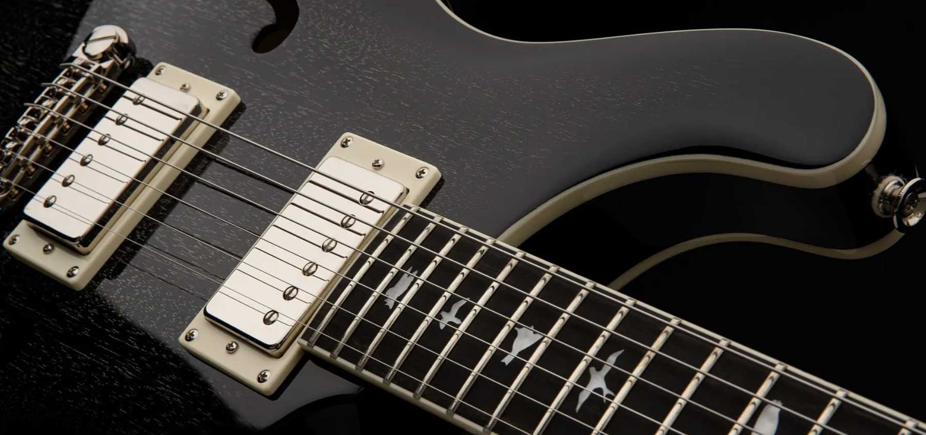 Prs Se Hollowbody Standard Piezo 2h Ht Eb - Dog Hair Smokeburst - Guitarra eléctrica semi caja - Variation 2