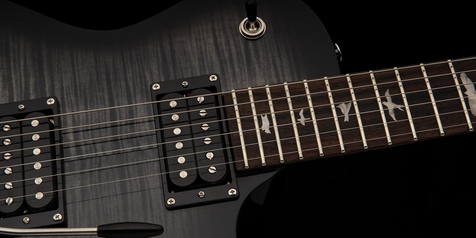 Prs Se Mark Tremonti 2024 - Hh Trem - Charcoal Burst - Guitarra eléctrica de corte único. - Variation 5