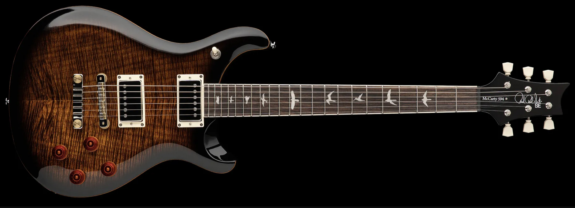 Prs Se Mccarty 594 2h Ht Rw - Black Gold Burst - Guitarra eléctrica de doble corte - Variation 2