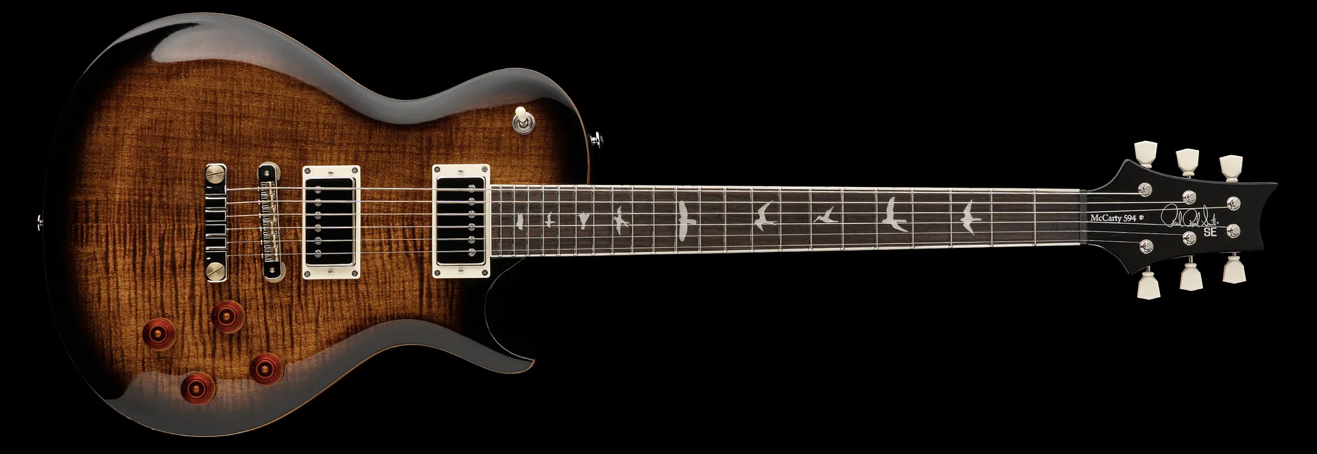 Prs Se Mccarty 594 Singlecut 2h Ht Rw - Black Gold Burst - Guitarra eléctrica de corte único. - Variation 2