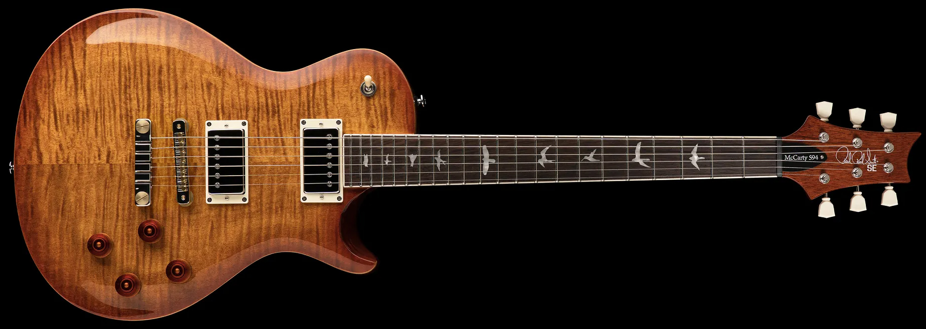 Prs Se Mccarty 594 Singlecut 2h Ht Rw - Vintage Sunburst - Guitarra eléctrica de corte único. - Variation 2