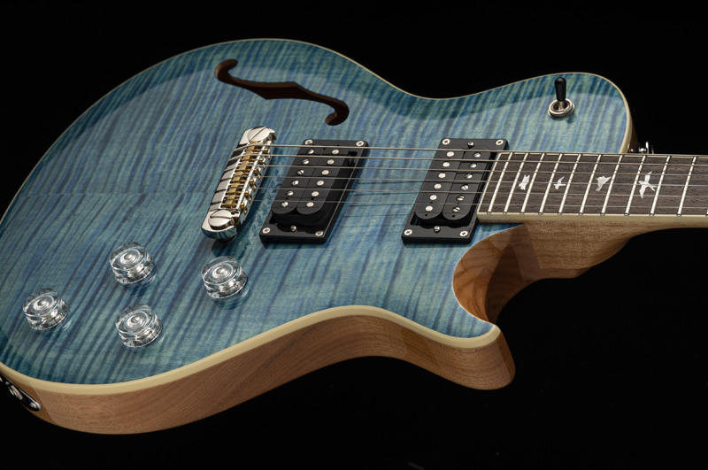 Prs Se Zach Myers 2021 Signature Hh Ht Rw +housse - Myers Blue - Guitarra eléctrica semi caja - Variation 2