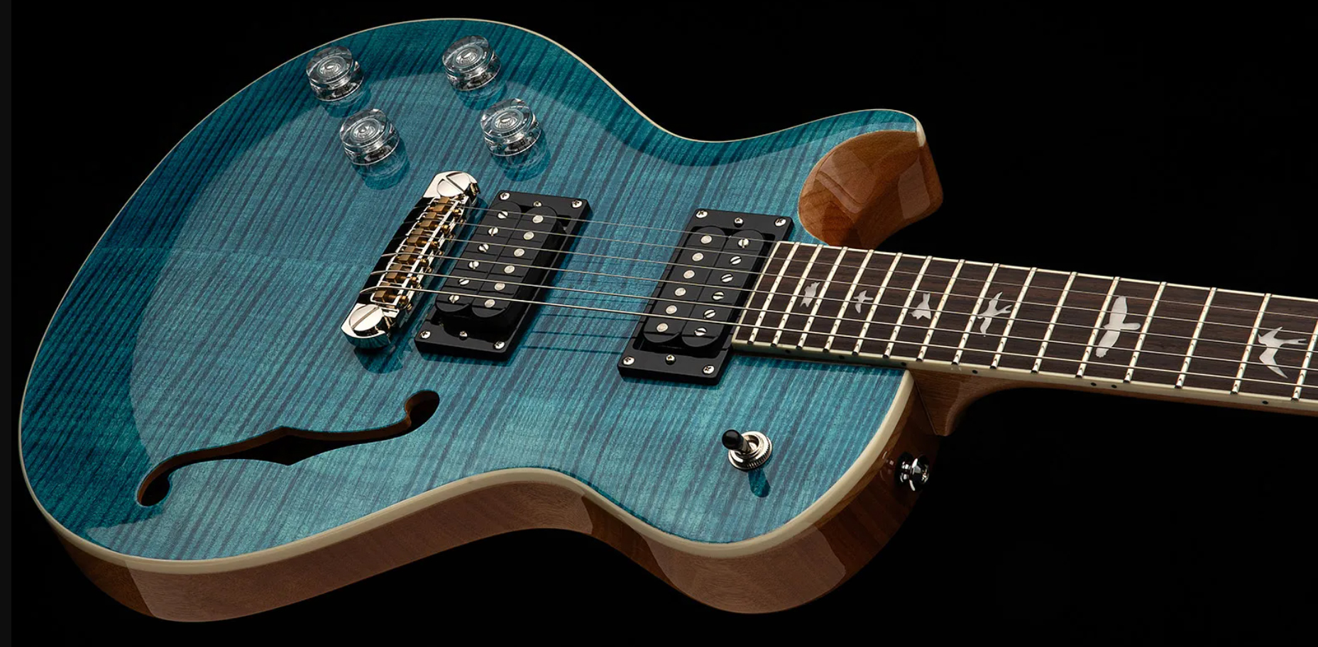 Prs Se Zach Myers Lh Gaucher 2h Ht Rw - Myers Blue - Guitarra eléctrica de corte único. - Variation 2