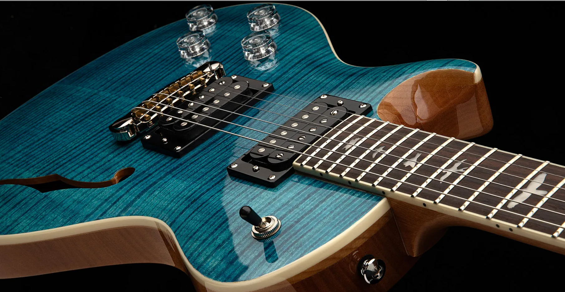 Prs Se Zach Myers Lh Gaucher 2h Ht Rw - Myers Blue - Guitarra eléctrica de corte único. - Variation 3