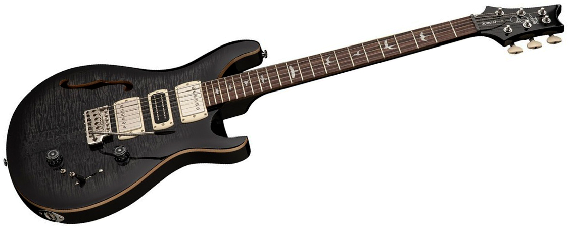 Prs Special Semi Hollow Se (wing Tuners) 2h Ht Rw - Charcoal Burst - Guitarra eléctrica semi caja - Variation 1