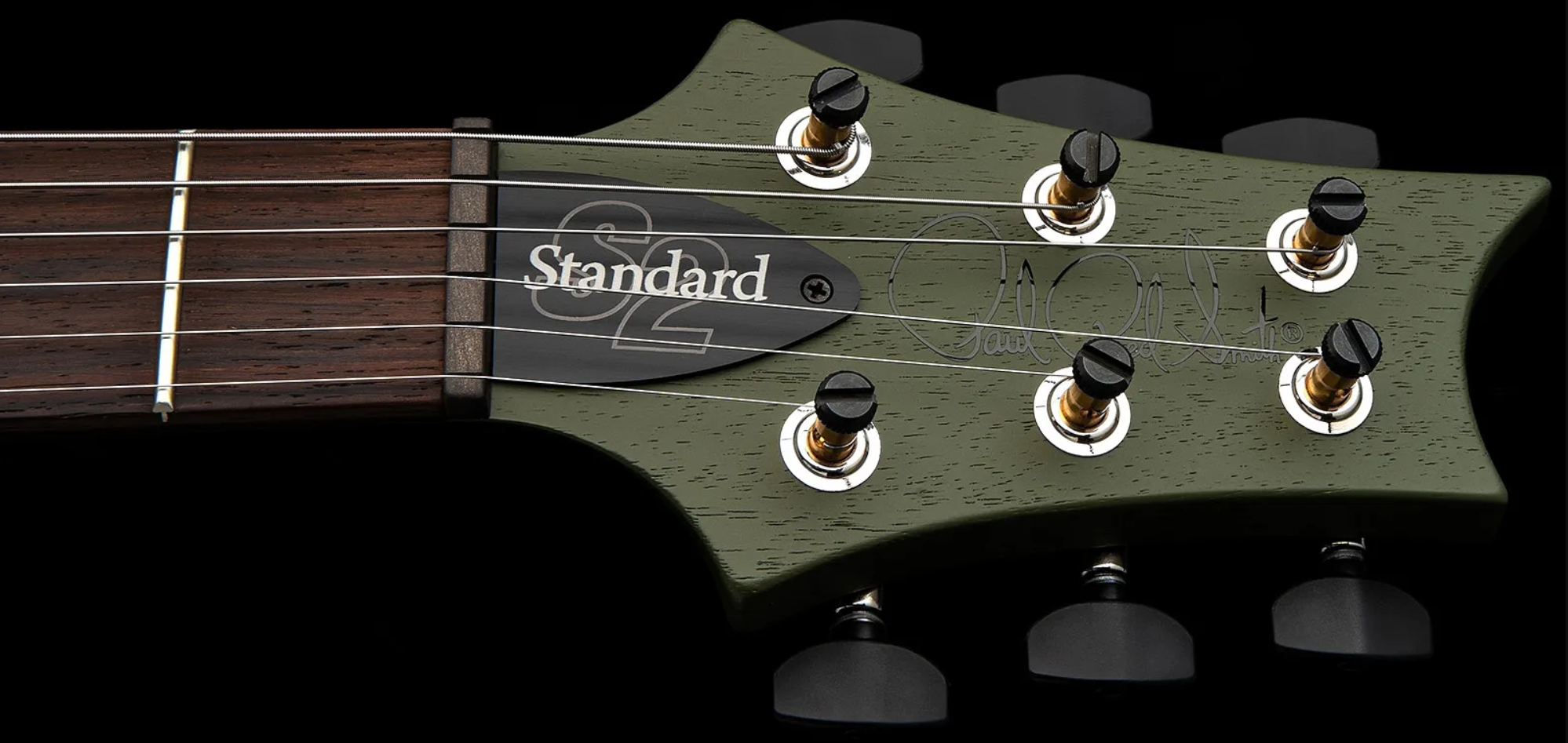 Prs Standard 22 S2 Usa 2h Trem Rw - Matcha Green Satin - Guitarra eléctrica de doble corte - Variation 5