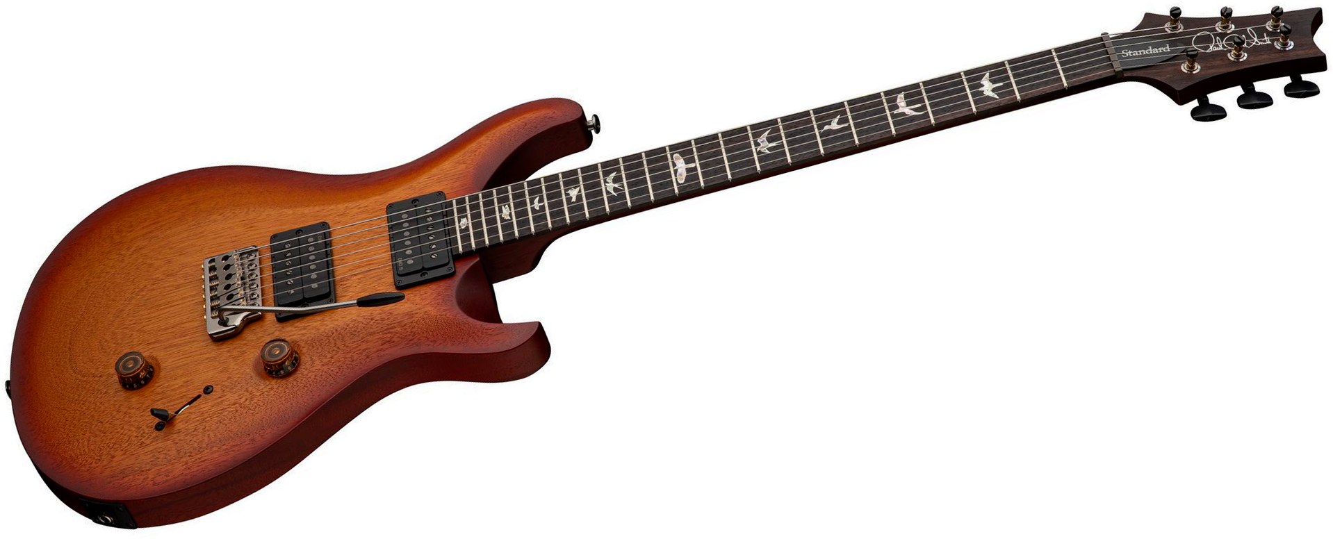 Prs Standard 24 S2 Usa 2h Dmo Trem Rw - Dark Cherry Sunburst Satin - Guitarra eléctrica de doble corte - Variation 2