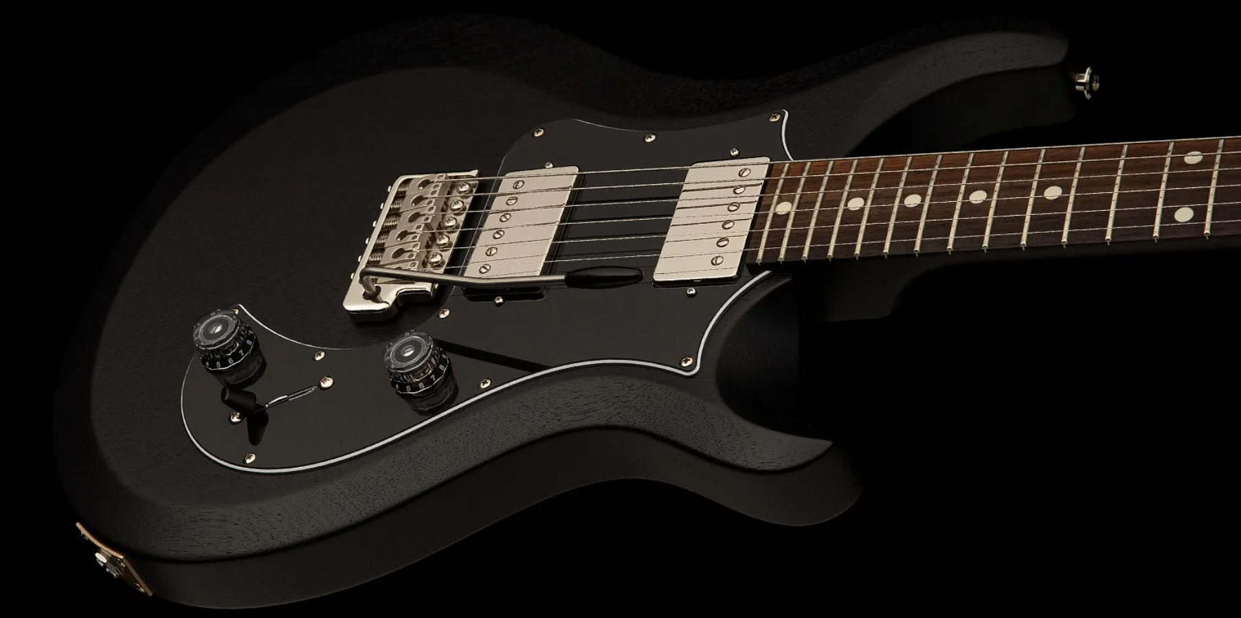 Prs Standard 24 Satin S2 Usa 2h 58/15 Lt-s Trem Rw - Charcoal - Guitarra eléctrica de doble corte - Variation 1