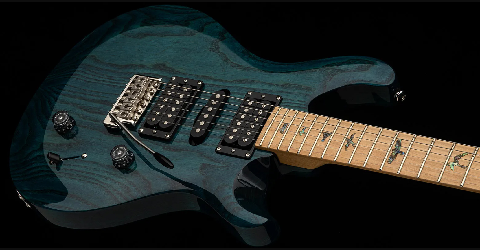 Prs Swamp Ash Special 5-way Switch Se Hsh Trem Mn - Iridescent Blue - Guitarra eléctrica de doble corte - Variation 1