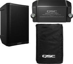 Pack sonorización Qsc CB10  + housse + Batterie