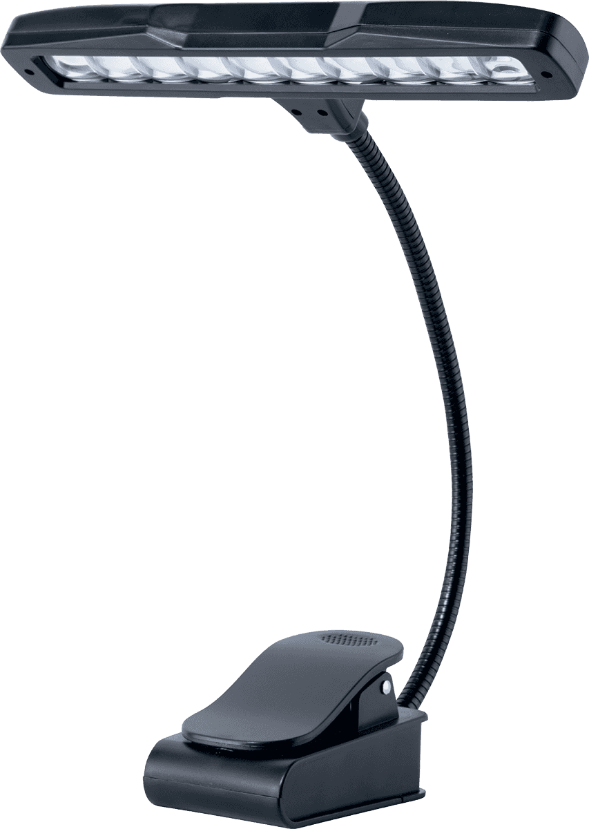 Quiklok Lampe 10 Led Pour Pupitre Avec Clamp - Noir - Atriles - Main picture