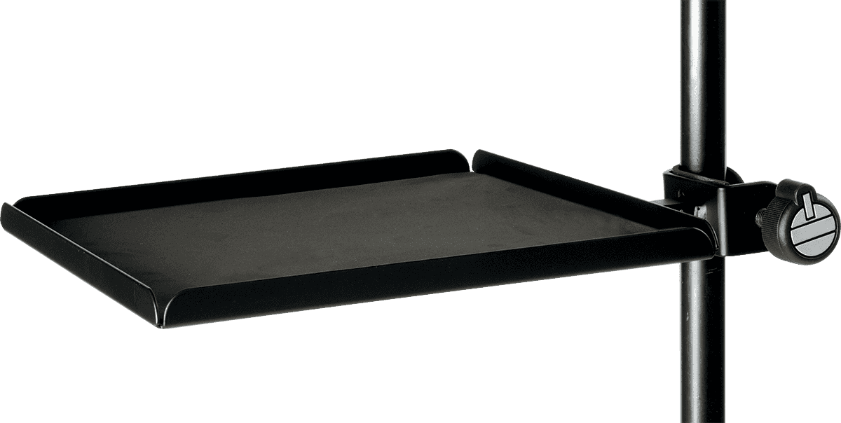 Quiklok Plateau Avec Clamp Pour Stand Micro & Pupitre - Noir - Estante soporte / Tapa cubierta / cajon  para rack - Main picture