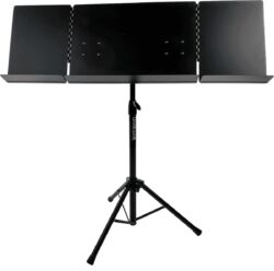 Atriles Quiklok Orchestral music stand 3 pages - black