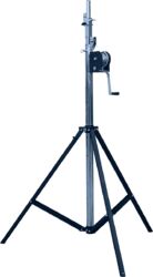 Pie para luz Quiklok Light stand with crank - black/chrome